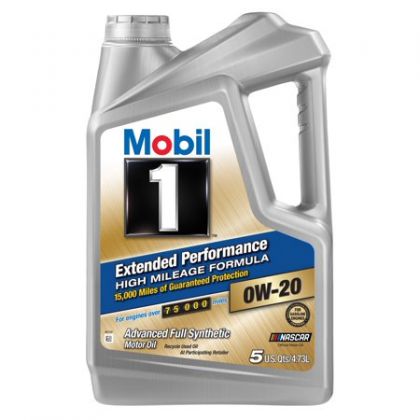 Mobil 1 Extended Performance High Mileage 0w-20 Motor Oil 5 Quart Jug